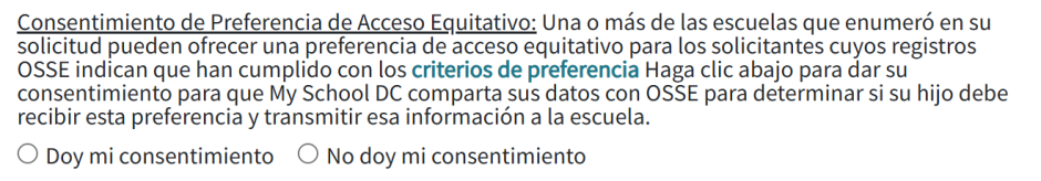  Imagen de consentimiento de acceso equitativo